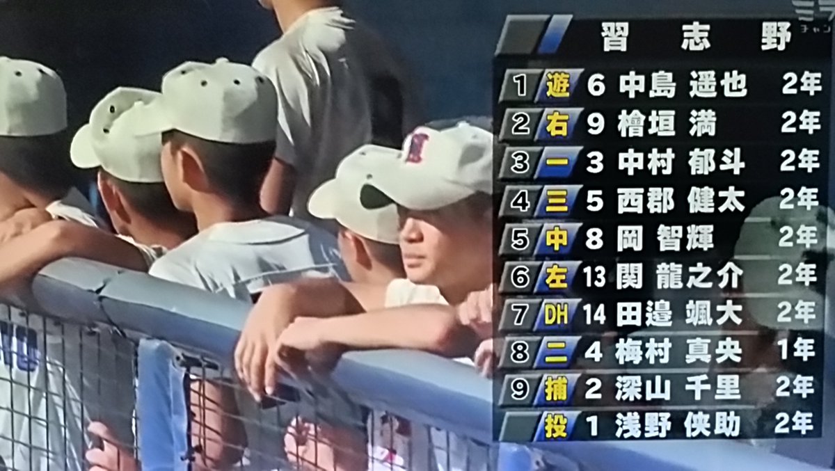 KimotoYukako's tweet photo. プレイボール⚾️
習志野スタメン🧑‍🤝‍🧑
 
先発ピッチャーはエース浅野

檜垣のナイスプレーで三者凡退👍️

#習志野 #習高 #習志野高校
#レッツゴー習志野 https://t.co/nWhbEMksVt