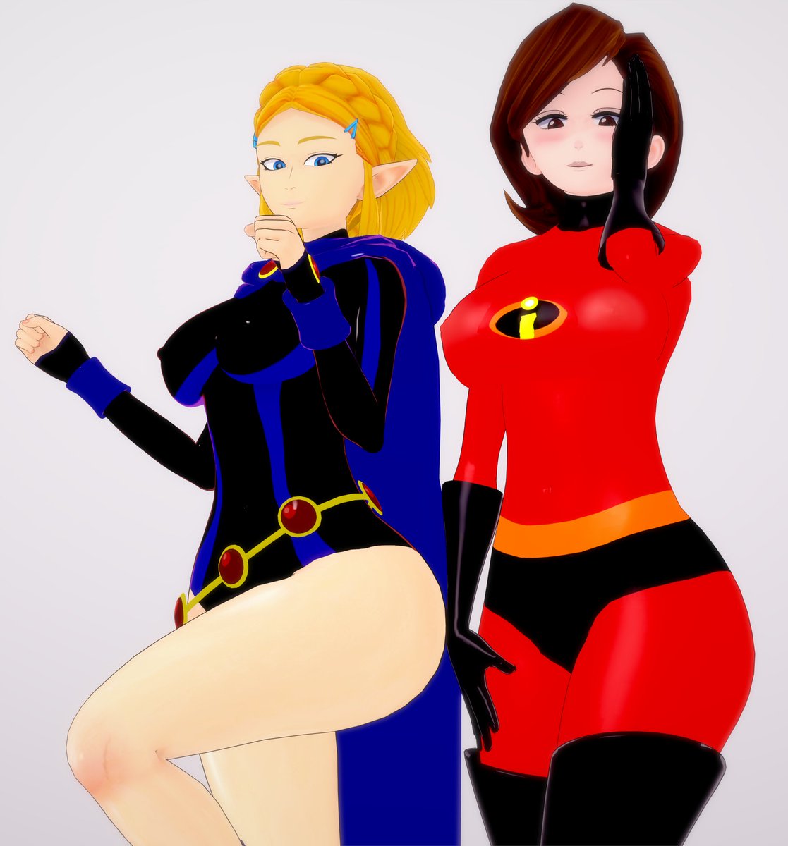 Thighsarehigh's tweet photo. Helen and Zelda posing together

#koikatsu #NSFW #hentai https://t.co/HfBPK0vXnI