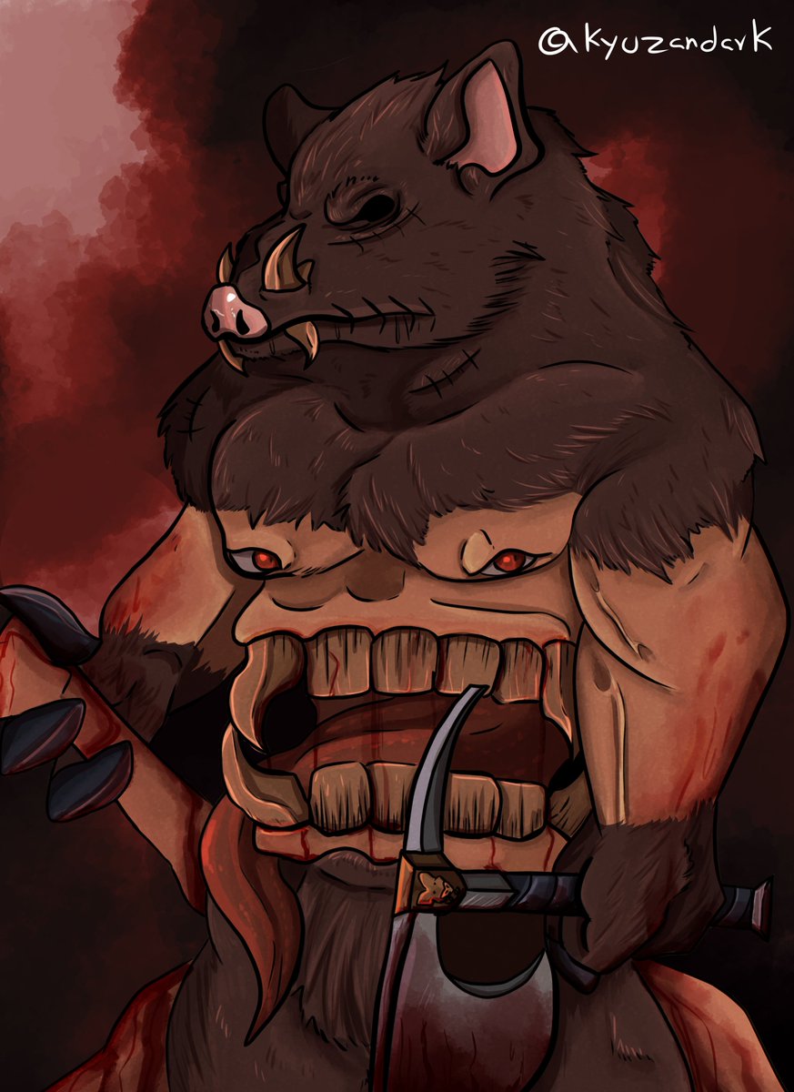 KyuZanDark's tweet photo. Weretober Day 3 | Boar #weretober2026 https://t.co/baf6FBD7Sh