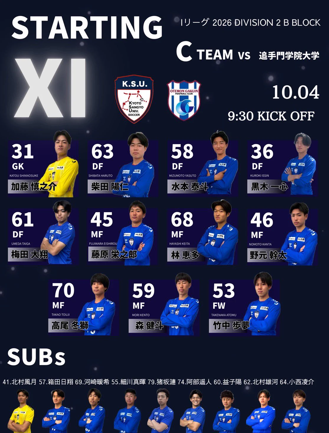 京都産業大学体育会サッカー部❮公式❯ on X