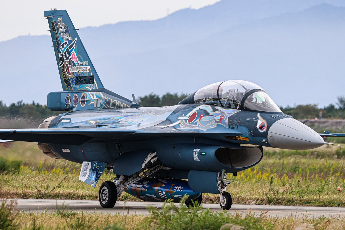 22Snoop55's tweet photo. 松島基地航空祭2026
JASDF 21st Fighter Training Squadron 
50th Anniversary since 1976
F-2B
33-8121 
#松島基地 #jasdf #航空自衛隊 #松島基地航空祭 #松島基地航空祭ベストショットR8
@matsushimabase https://t.co/es9M6CT0Rb