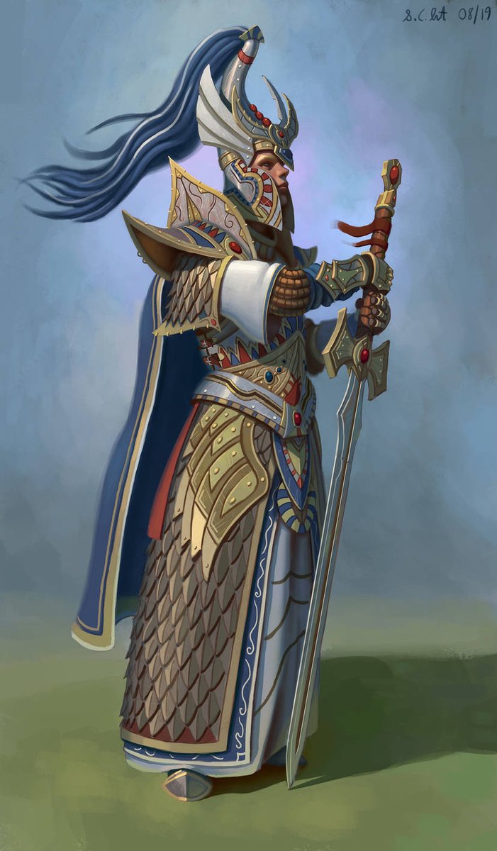 SamoArt94's tweet photo. Some more High elf paintings from the past! I remember cookin a lot on Warhammer total war 2 just after it came out, was loving their run on the donut, so ever since then, I always had fun doing fanart of the Asur themselves!

#highelf #warhammerfantasy #warhammertotalwar #asur #highelffanart #phoenixguard #swordmasterofhoeth #warhammerfanart