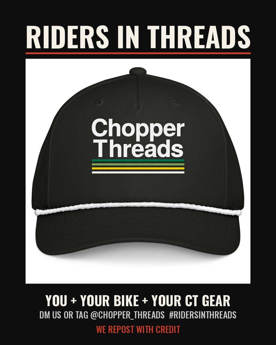Chopper_Threads's tweet photo. New series: Riders in Threads. Send a photo of you and your bike in Chopper Threads gear and we'll post it with credit. Tag @Chopper_Threads with #RidersInThreads or DM us. https://t.co/Ec0Ug1JdAS