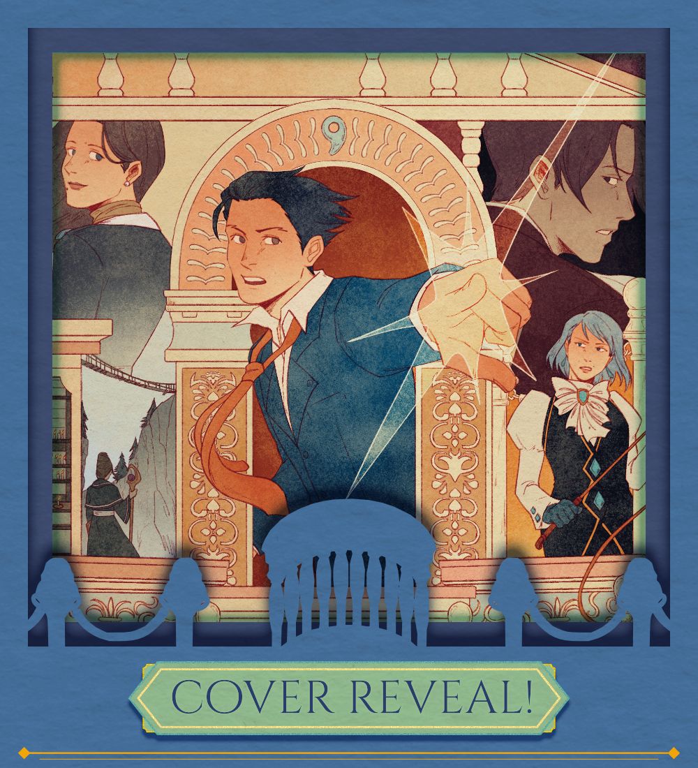 AATrilogyZine's tweet photo. ⚖️COVER REVEAL⚖️  
The Judge determined this crucial evidence must be shared immediately- our cover, illustrated by @riotbones ! Swipe to see the full spread!
#aceattorney https://t.co/L73FRb4v6Q