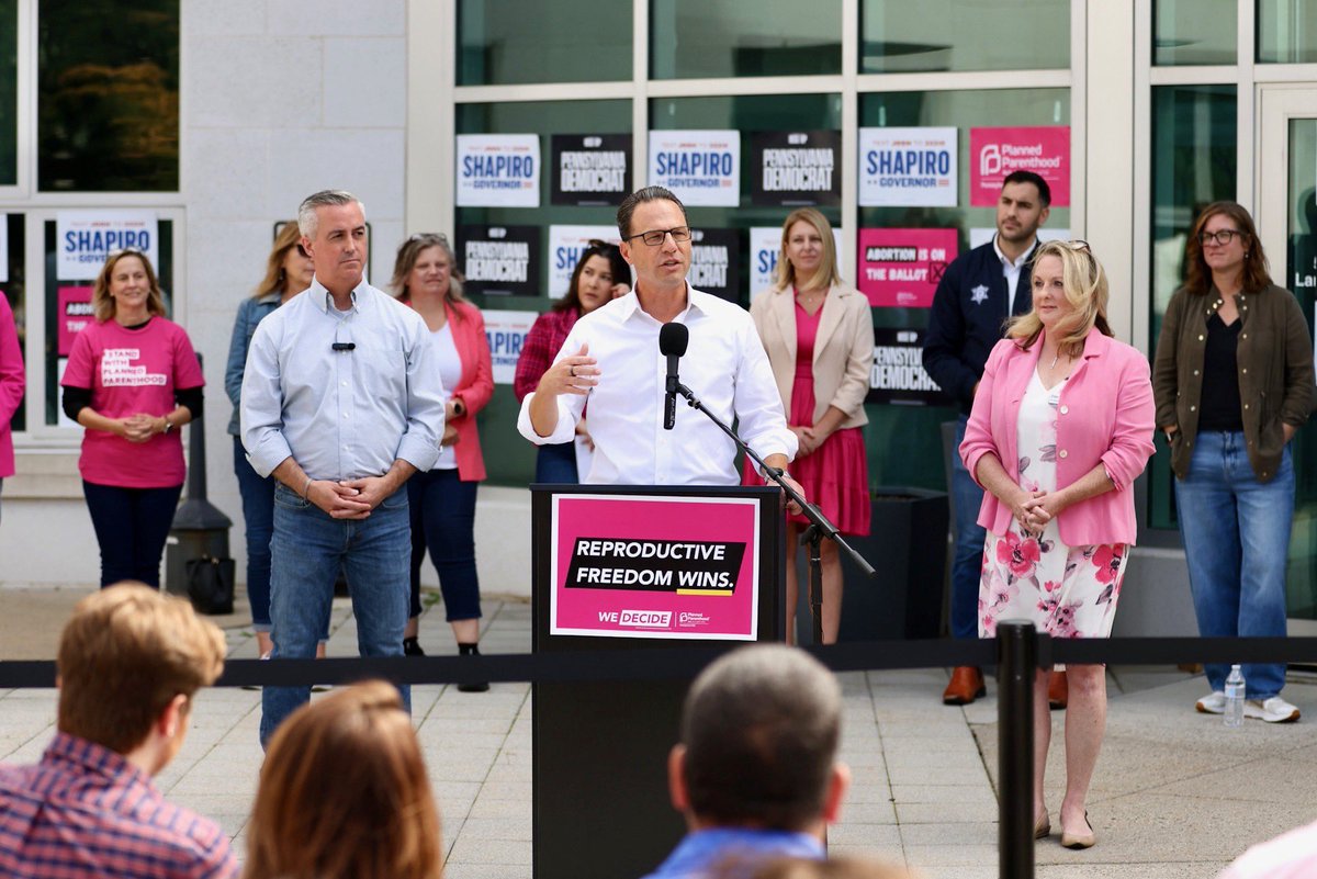 JoshShapiroPA's tweet photo. The path to delivering a Democratic trifecta and flipping the US House this November runs through Bucks County.

With one month until Election Day, Bucks County is fired up and ready to deliver. https://t.co/XGsMujB8FC