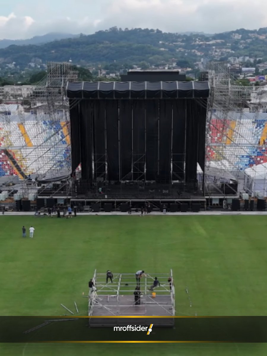 MrOFFSIDER's tweet photo. Así luce el escenario que se instalará en el Atahualpa para recibir a Iron Maiden. La plataforma será la más grande ensamblada dentro del Coloso de El Batán en su historia. https://t.co/qcE9wXi96x