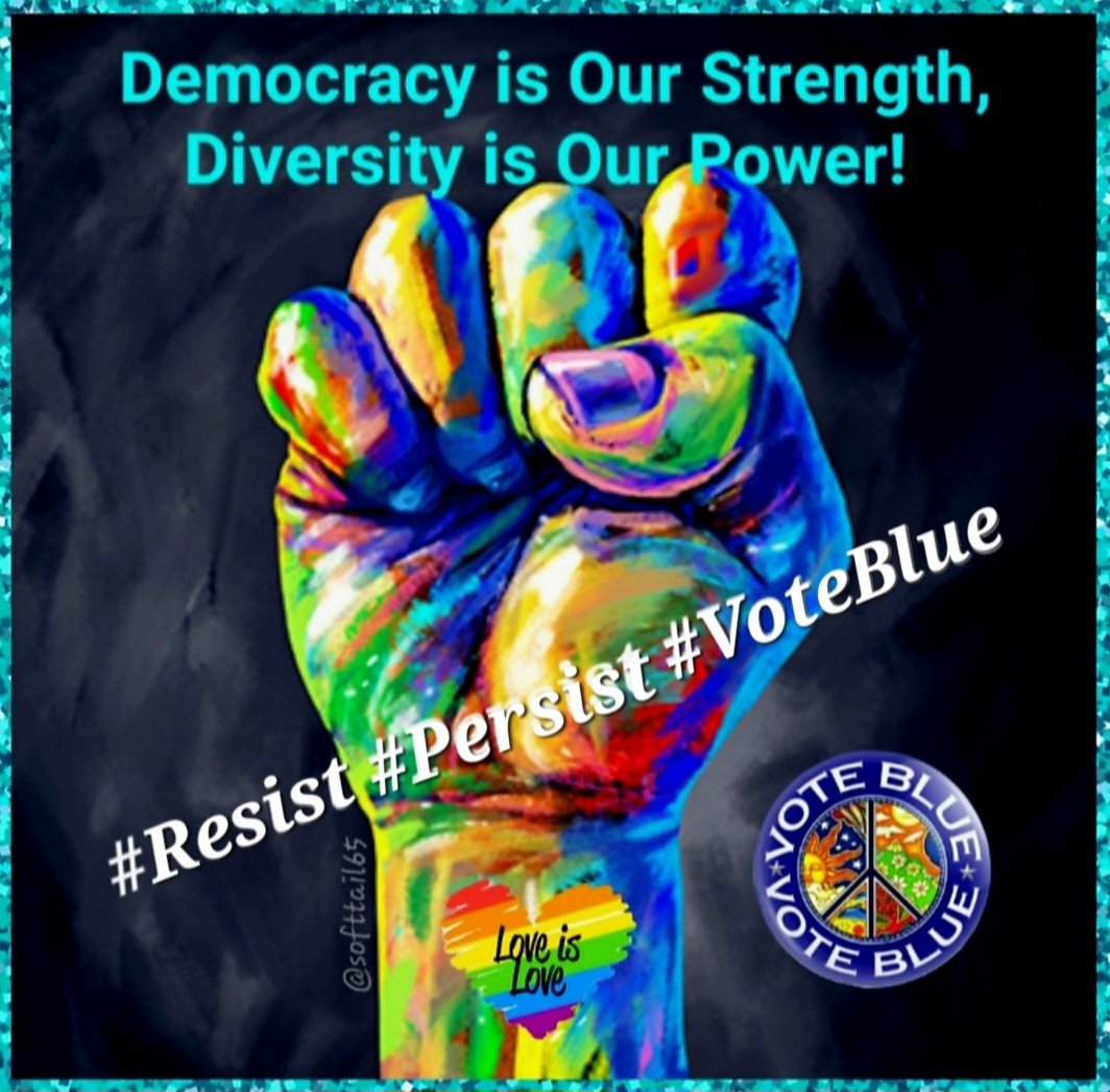 softtail65's tweet photo. Alright let's do this! 🌊💙🌊

If you are a Resister/Democracy Defender account who follows me, Drop a Comment or 💙 here &amp; I'll repost you throughout the upcoming week starting tomorrow! 💙

#ResistersUnite 🤝

Comment 💬, Vet 🧐 &amp; Follow 👣 others here, too!
Repost! 🔄 https://t.co/AYNwf7PGg7