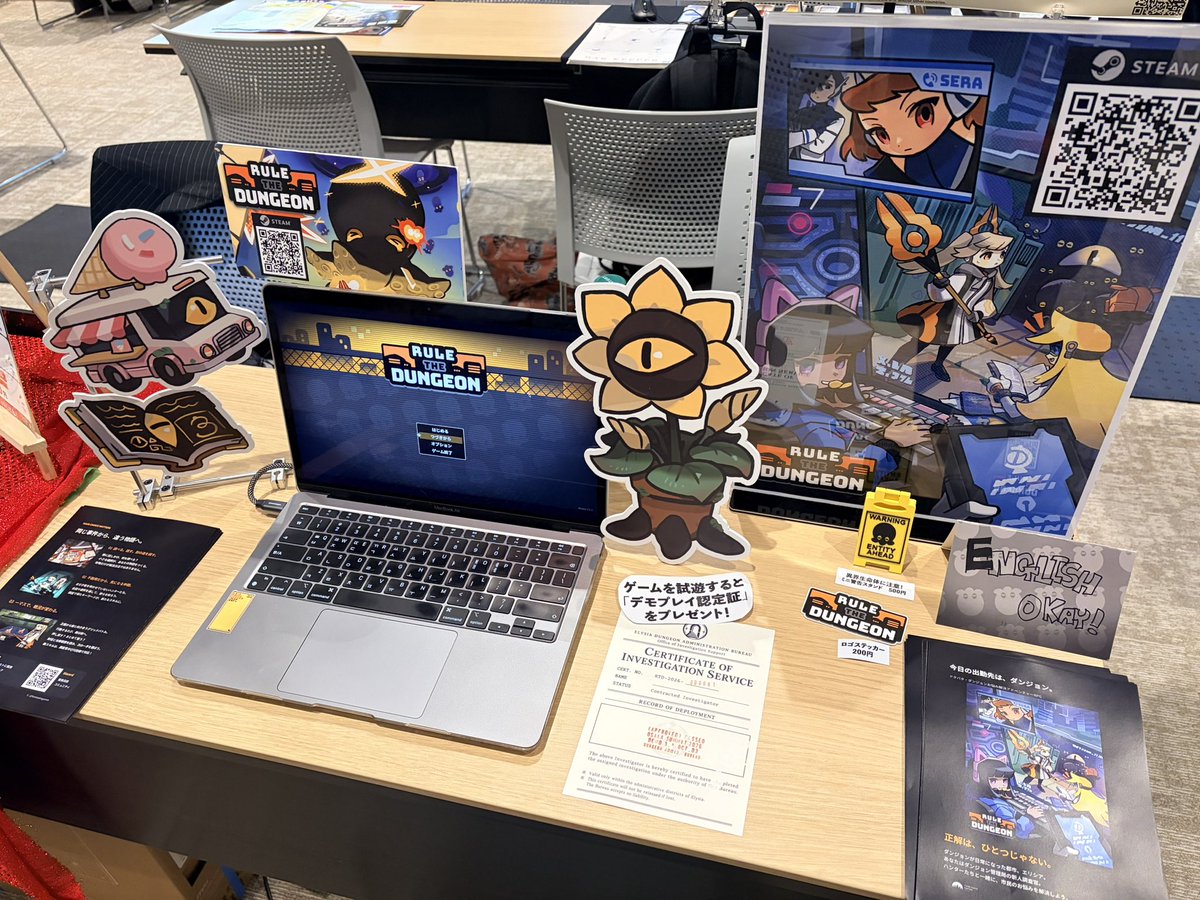 foretnoiregames's tweet photo. OIGS2026、2日目！本日もよろしくお願いします✨

『Rule the Dungeon』を日本語で試遊できます🎮
📍Park Hall・PB-03

本日が最終日です。ぜひ遊びに来てください！

#OIGS2026 #RuleTheDungeon https://t.co/iIXCbRiyne