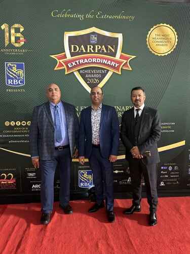 rahejad's tweet photo. Had a wonderful evening attending the Darpan Awards 2026. Thank you to Puran Rana and BDC for the invitation. #DarpanAwards2026 #BDC #SkyReachCapitalGroup https://t.co/lnLYIwQYJ0
