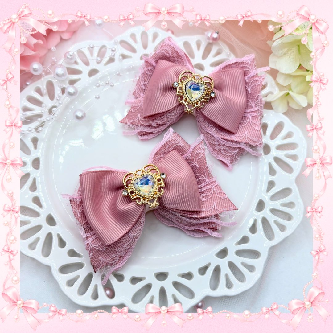 madedreamribbon's tweet photo. 公式サイトでお迎えいただける子達💘✨

ツインリボンクリップ~✨✨ https://t.co/HLtbPvhQVn