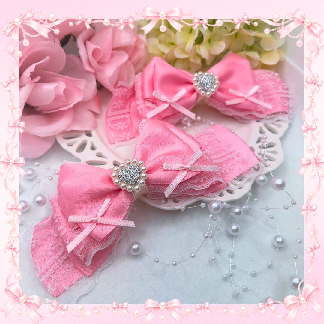 madedreamribbon's tweet photo. 公式サイトでお迎えいただける子達💘✨

ツインリボンクリップ~✨✨ https://t.co/HLtbPvhQVn