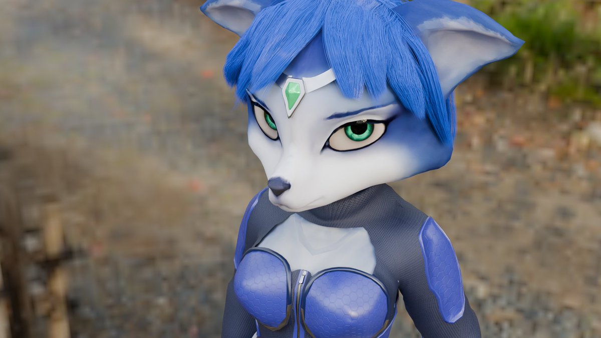 Schattenkit's tweet photo. Just a random render I decided to make

#krystalfox #schattenkitsune #starfox #blender https://t.co/xa7EG6GyZQ