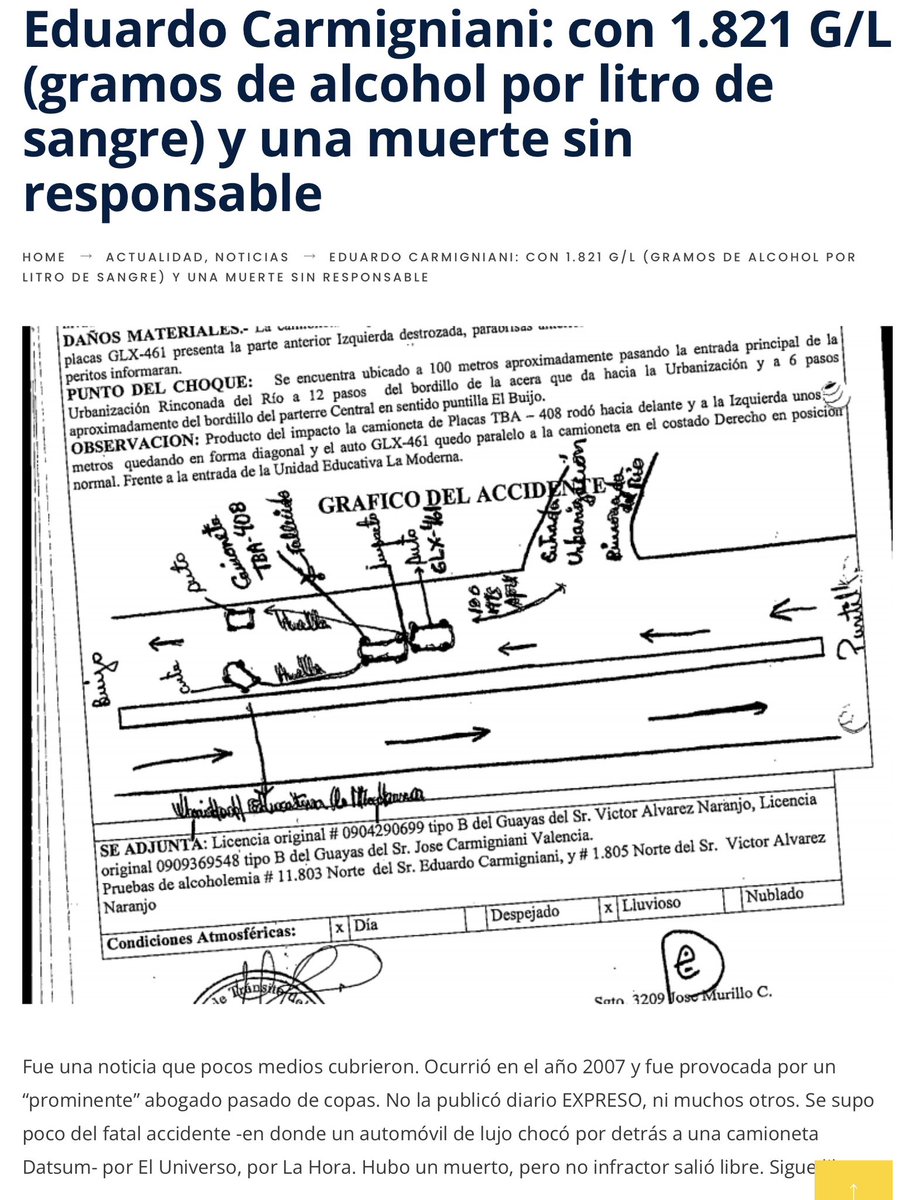 sentenciafinal's tweet photo. El mayor error de #GaloMartinez fue nombrar a @ecarmigniani apoderado del @Expresoec
Los #Carmigniani son corruptos
#Eduardo en 2007 manejando borracho mató a una persona
#JuanCarlos el hermano estuvo en la piscina de Jordán Y PRESO 2 veces
Por eso DESTRUYERON EL DIARIO https://t.co/ylnzg9ARRB