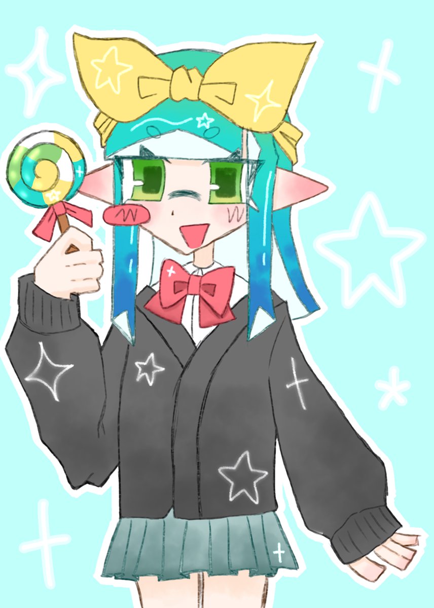 mi_0kr's tweet photo. #秋葵高校美術部
デジタルに描き直したんだけどめっちゃ可愛いかも https://t.co/Axo0m4q7wl
