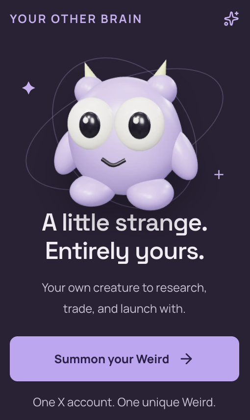 coinbureau's tweet photo. ⚡️NEW: A new AI project on Solana has UNVEILED "Weirds", autonomous onchain companions.

Each Weird has its own personality, memories, opinions, social circle and crypto wallet, letting it interact directly with Web3 apps.

The concept resembles Open AI's Dots-style digital companions, but with an onchain twist.