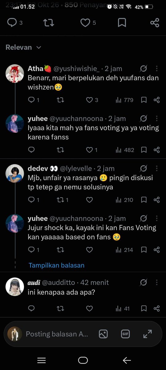 ahyeoncards's tweet photo. 9. MASUK LAGI KE POINT FANS YUSHI
( beberpaa fans, GAK SEMUA )

ada beberapa fans tuh ngeliat perihal promosi fans carmen ke AKUN TOSHIBA

MEREKA JULID, DAN NGERASA CURANG BANGET

mereka ngerasa 
“INI KAN FANS VOTING, YA FANS DONG YANG VOTING”

“ UNFAIR YA RASANYA…. “ 

kalo dari statement ini sih mereka ga terima kalo ADMIN TOSHIBA ikut donasi dan hype perihal VOTING CARMEN