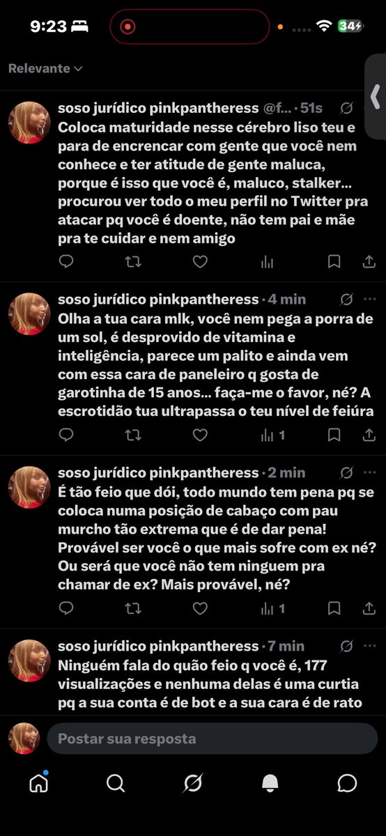 fancysoso's tweet photo. A aura que eu senti respondendo um homem que stalkeou o meu perfil, FALOU DO MEU EX, só pra tacar há-te em mim https://t.co/y3Qk2LBFbo