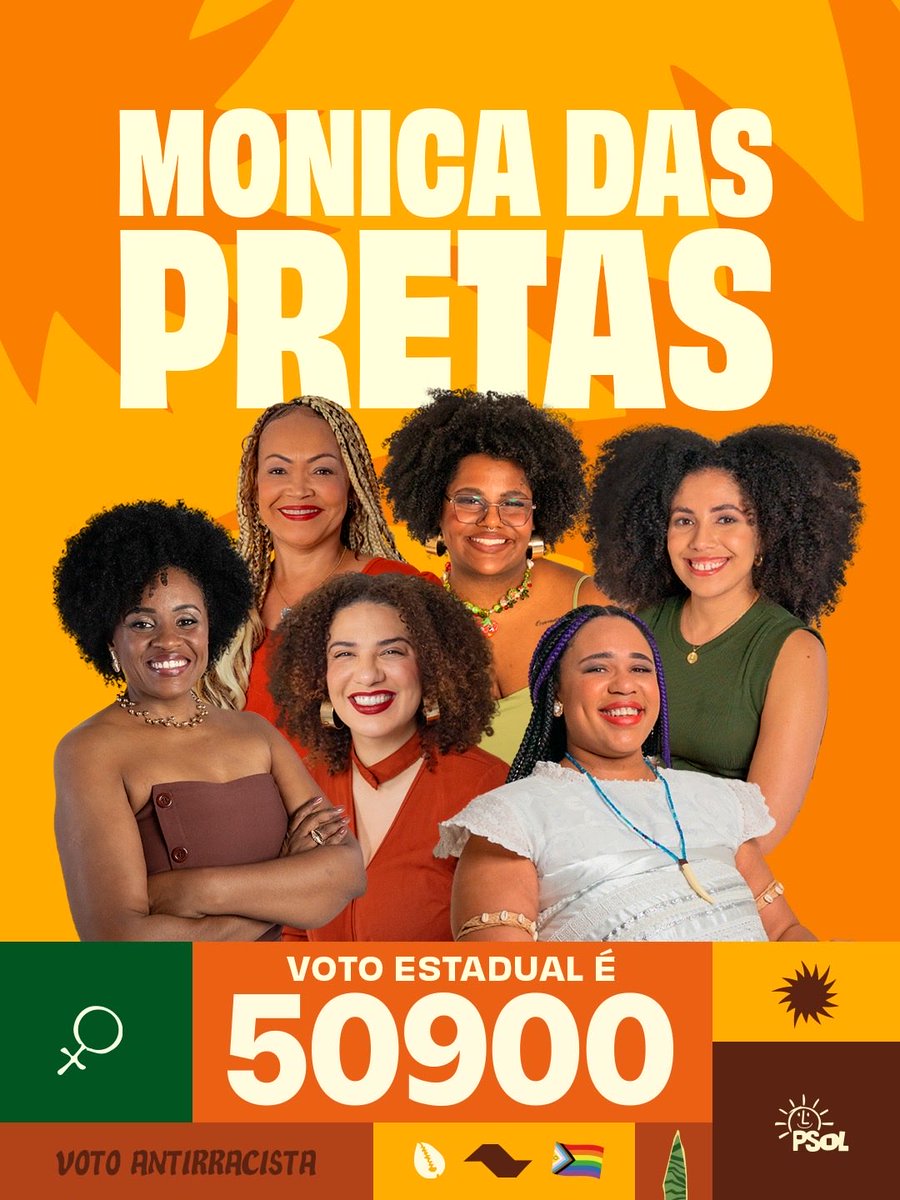 MonicaSeixas's tweet photo. 📢 PAPO RETO COM VOCÊS! Amanhã temos a chance de fazer história. Sabia que nosso mandato foi apenas o segundo de uma mulher negra a se reeleger em quase 200 anos de ALESP? Seja parte desse movimento tão necessário pra SP. Vem com Monica das Pretas 5️⃣0️⃣9️⃣0️⃣0️⃣ https://t.co/acMe85WhSL