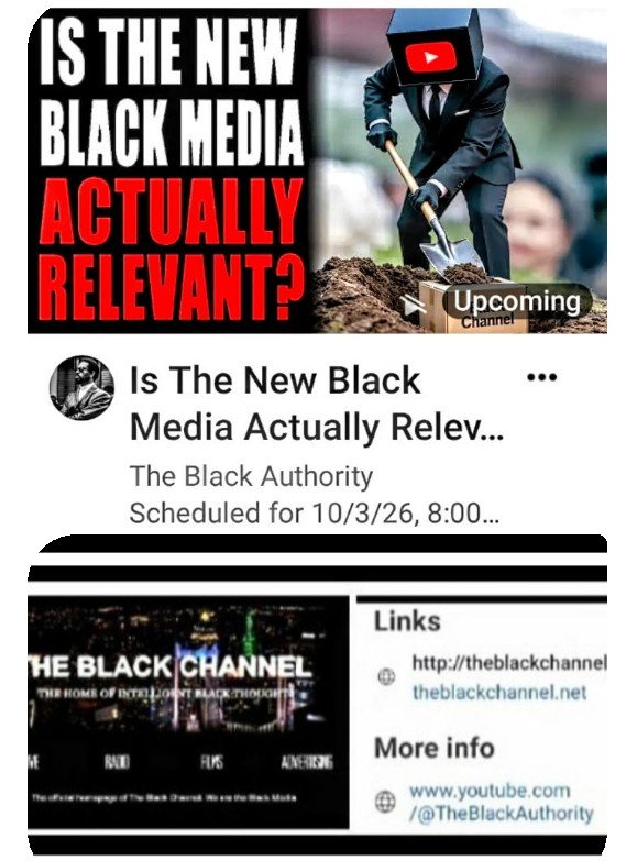 servicebyBenita's tweet photo. ⬛⚖️⬛ BLACK((1ST))AGENDA
#TheFoundationalBlackAuthority *ANCHORMAN @TheBlackChannel
"That Which Is Not Resolved Will Be Repeated"
https://t.co/95CALHwmsy
"ACROSS THE BOARD"
https://t.co/kYdconrxMx
#CutTheCheck
"THE DEAD ((LIVING)) AND THE UNBORN"
-CONDUCTOR-
📣SO BE IT
⬛⚖️⬛ https://t.co/pkxMaSWuJw