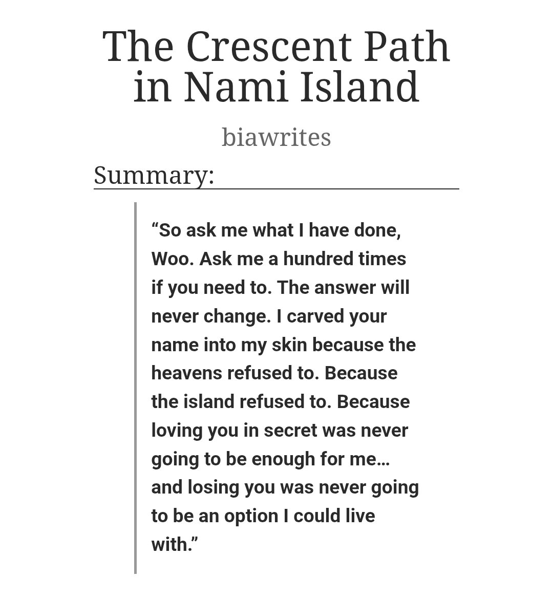 ixahof's tweet photo. a #stewoo au

✐ᝰ  the crescent path in nami island

in a world ruled by blood, prophecy, and the will of the spirits, they became each other's only act of defiance

⤷ ゛https://t.co/o3eqyEahLx ˎˊ˗ https://t.co/weccDiV0Ny