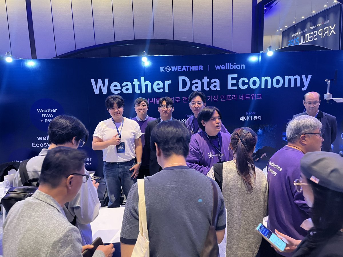 sentosumosaba's tweet photo. A new Korean team to surely follow. Kweather by @wellbianlabs, on the blockchain for data, @FlareNetworks. #FLR https://t.co/XHjdiVaEhL