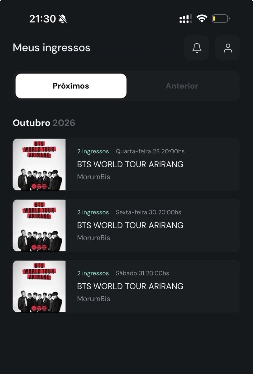 igd77ig's tweet photo. 🎟️ VENDO INGRESSO BTS

📍Pista  
 📅30 e 31
 ✅Transferência liberou pela quentro!!
Pagamento somente à vista. 

Quem tiver interesse, me chama na DM!
RTs ajudam muito! #bts https://t.co/koYYNQWErD