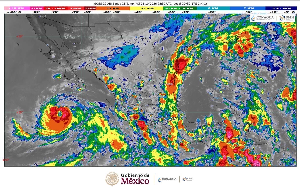 conagua_mx's tweet photo. #AvisoMeteorológico

El @GobiernoMX informa que #Rachel continúa como huracán categoría 1 alejándose lentamente de #México.
 
Se prevé oleaje de 2 a 3 metros de altura en las costas de #Sinaloa, #Nayarit, #Jalisco y #Colima.

Más información: https://t.co/QNfOw3nLK2 https://t.co/0juKbaqZsg