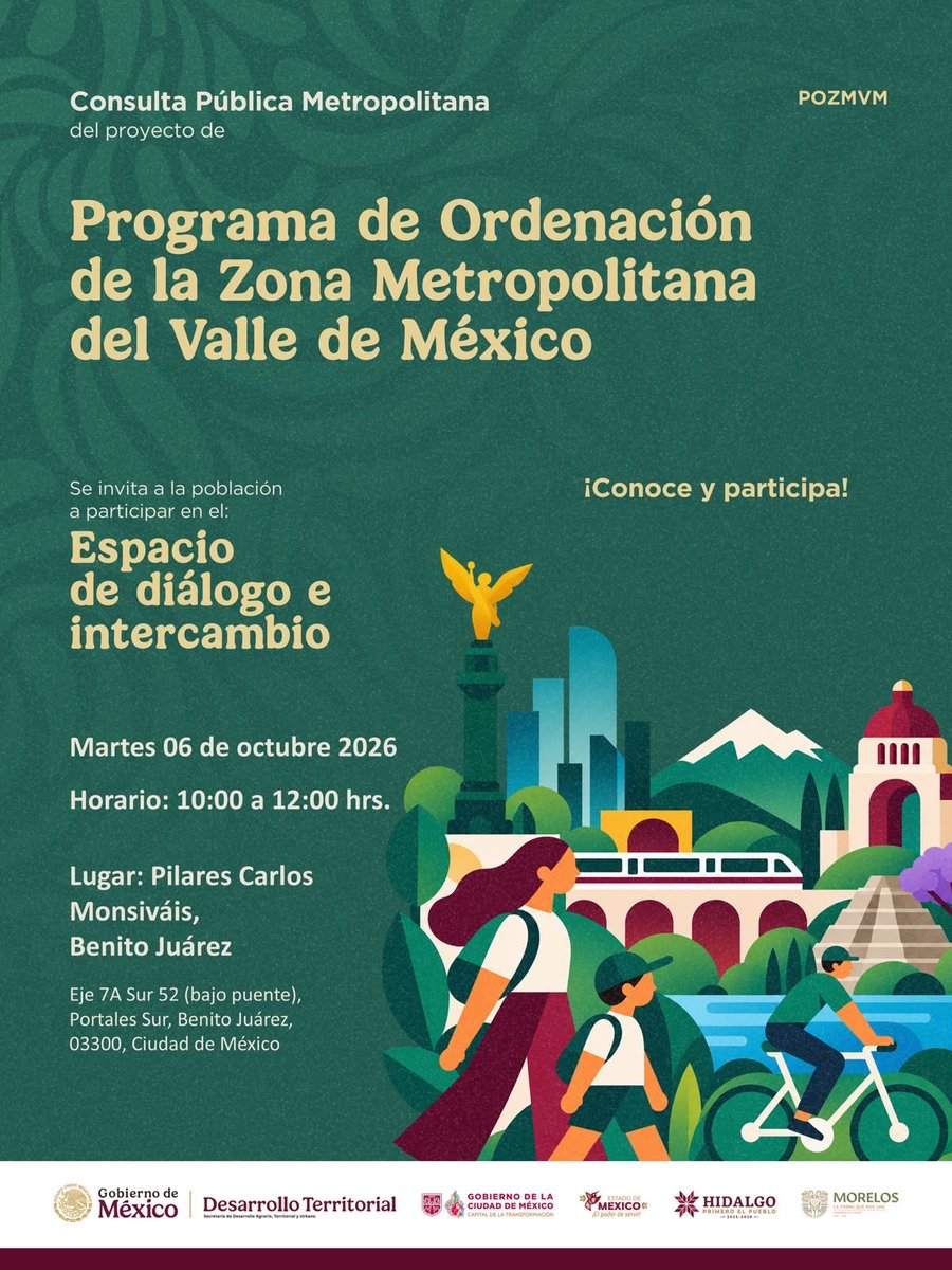 valehamel's tweet photo. ¡Acompáñanos a participar en el diálogo para la construcción del #ProgramaMetropolitano! https://t.co/yjRPtGJwtg