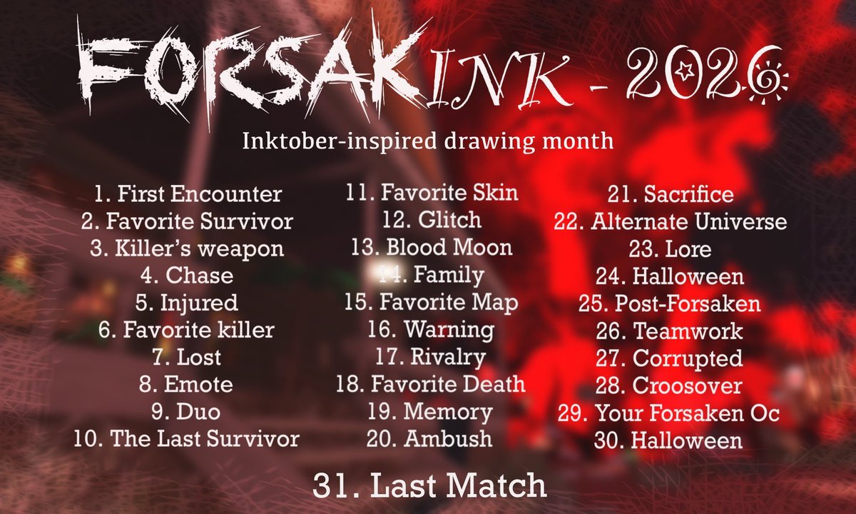 Farbekind's tweet photo. #Forsakink2026 
#Forsaken
#ForsakenCoolkid 
#Coolkid
 
DAY 3- KILLER'S WEAPON https://t.co/qefegUDSZx