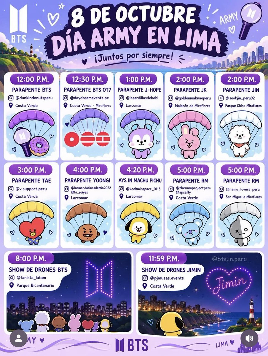 97milkjk's tweet photo. El 8 en Perú es feriado y ahora con mayor razón se declara feriado para ARMY, miren la gran cantidad de proyectos en tan solo 1 dia 🥹💜 https://t.co/Bd9uQTXec2