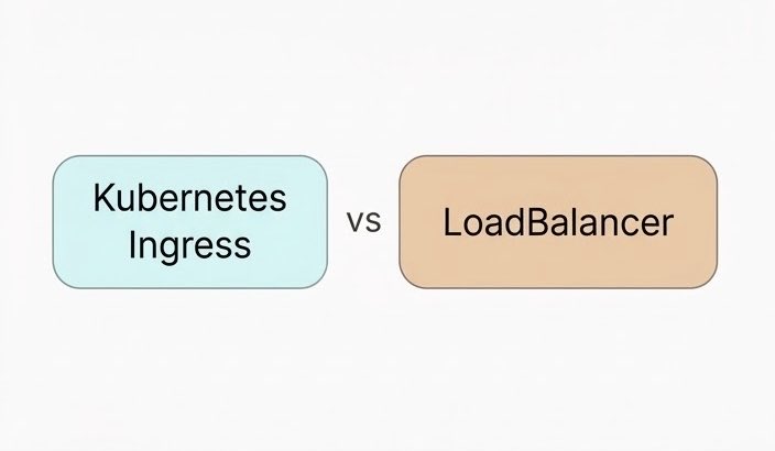 BoQu_IT's tweet photo. DevOps engineers: 

What’s the actual difference between a Kubernetes Ingress and a LoadBalancer service? 

Most beginners confuse the two. https://t.co/JKW1SM3lXu