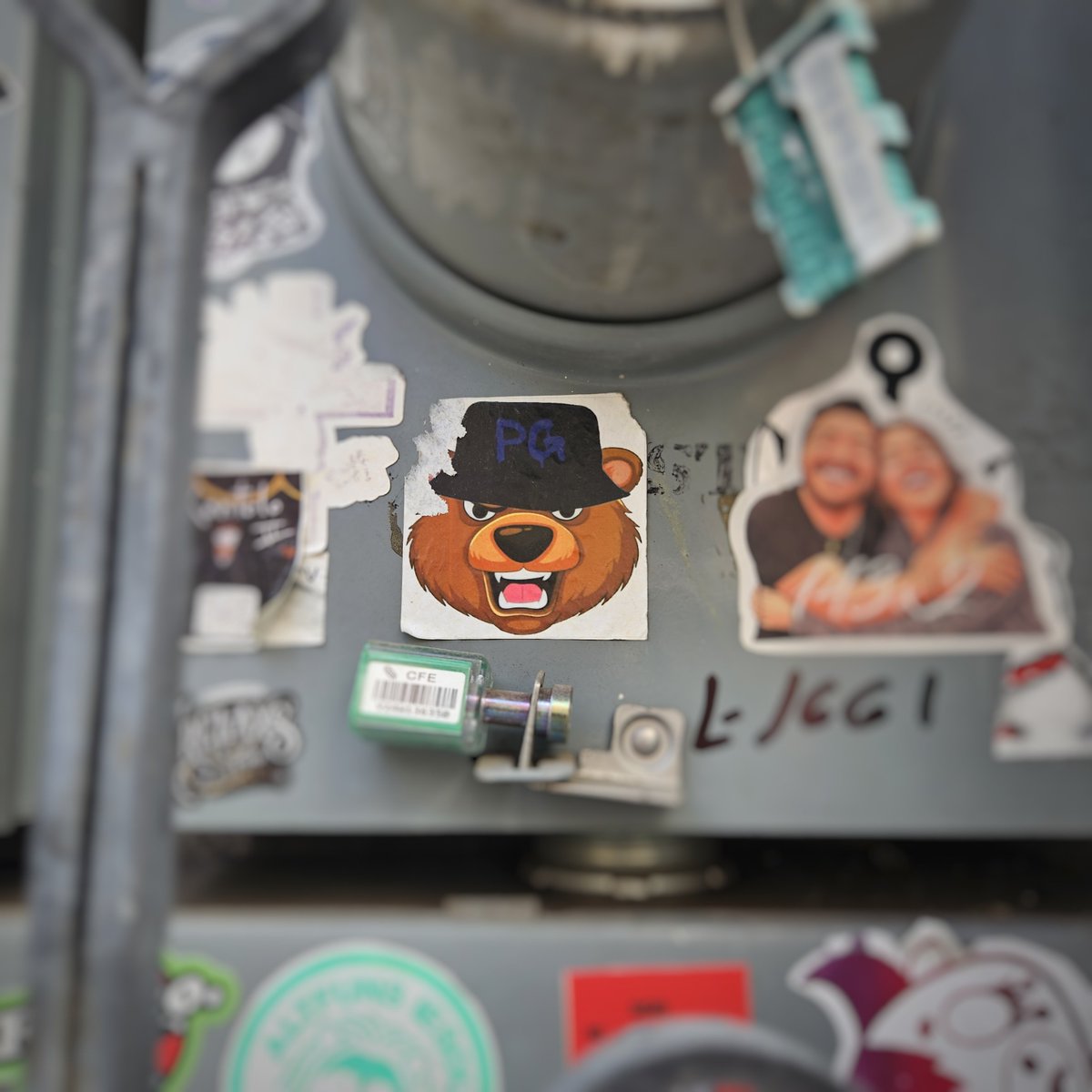 ferras396's tweet photo. Día 5 tomando foto de stickers qué encuentro en la calle:
Otro oso envergado https://t.co/SPLlBWSdBL
