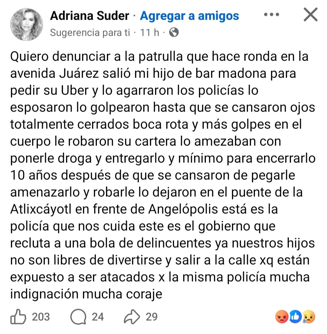 LaAldeaPoblana's tweet photo. Me hacen llegar esto

Ya les había advertido que la Juárez se había convertido en un punto de tolerancia para la delincuencia. Dónde se permiten drogas, alcohol y prostitución de menores

Ahora también te extorsiona la policía. Aunque me dicen tambien, Que no es la policía... https://t.co/RBQEjKxpZQ