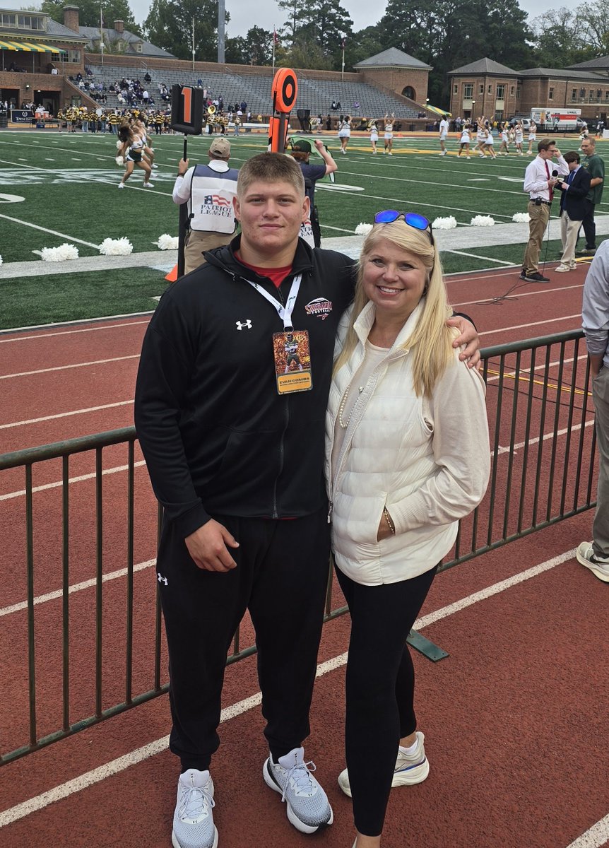 Evan_Combs_28's tweet photo. Incredible Game Day Experience at William & Mary! 🏈
Huge thank you to the coaches & staff for the hospitality & opportunity to experience the Tribe up close. We were extremely impressed with the culture, teamwork, facilities & the atmosphere at W&M.
Always great seeing Coach London, Coach Carter & Coach Maloney & all the Staff. It was also great meeting Greg Zickafoose & Jason Simms and catching up on NoVa sports.
Grateful for the opportunity and getting to see the Tribe! @WMTribeFootball
@CoachMikeLondon
@DLRunStoppers
@coachblackstock
@coachmmaloney
@SherandoFball @Coach_Rohrbaugh
@CoachDukeman78
@combsbigmike
@VAPrepsRivals
@PrepRedzoneVA
@PrepRedzoneMD
@WillVapreps 
@Spotlight39_Pod 
@BlueChipsFB @DAWGHZERECRUITS @NPCoachZim 
@tdhald 
@rivals
@on3
@247sports
@247recruiting
@sixstarfootball