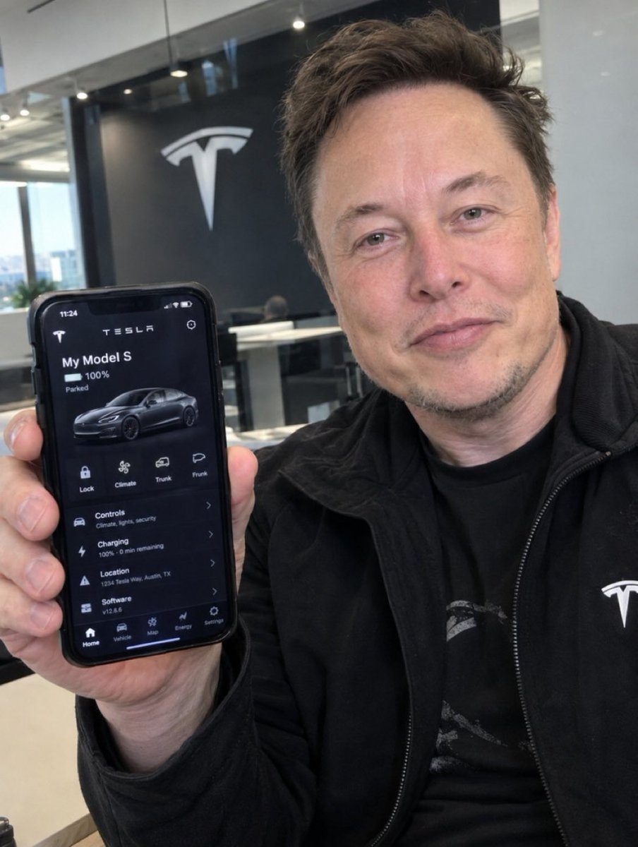 Eloneeej's tweet photo. Elon Musk offers you a custom Tesla app that knows your life. 

Would you install it?

1 - ○ Yes 
2 - ○ No https://t.co/MsuIyalbug