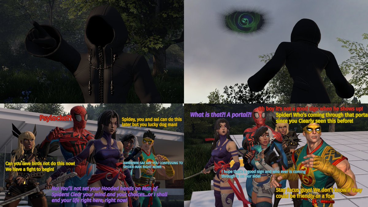ZombieKevster2's tweet photo. Chapter 14 : The Encounter! #SpiderMan #Psylocke #SpiderSai #Ironfist #LunaSnow #Magik #PeniParker #SpiderMan2099 #TheHooded #comic #story #MarvelRivals #3D #sourcefilmmaker https://t.co/WJOSDZuSbm