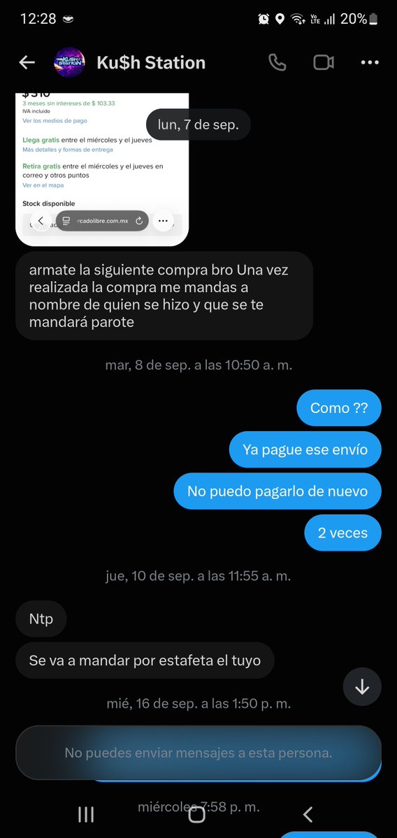 Davidvm07's tweet photo. @marihuano_420 Aquí me dice que si lo va mandar no ña jugo al huevudito qué por qué no quise pagar no salía pinché morro pendejo https://t.co/kdNznvEflZ