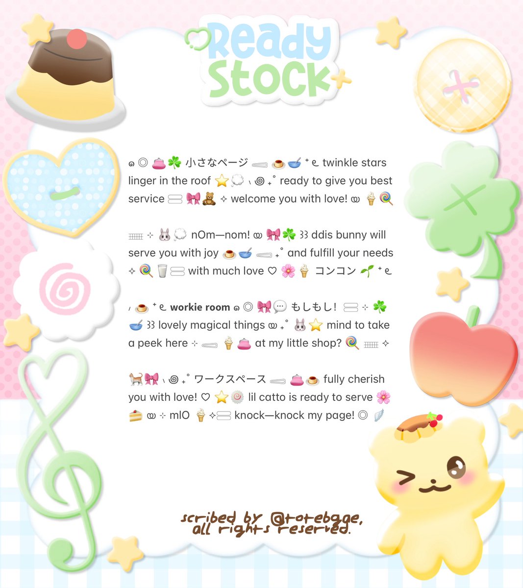 totebgae's tweet photo. hii teman—timun! ada yang mau bio inii? sebut aja mau nomor berapa yaa (1-8) + doain semoga kakak @kedailotuce dilancarin sidangnya nantiii! >___< dan jangan lupa dipake iaa 💕💕 https://t.co/2I73HXu7sf