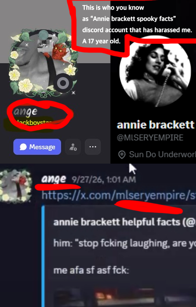 sorabuilds's tweet photo. Some things just have to come to light, im sure you guys are familiar with a certain someone being called @MLSERYEMPIRE who shares halloween content the new game. Also known as annie brackett helpful spooky facts.   This person has been harassing me on 
Discord . com 

#halloween https://t.co/hdCJZaeSab