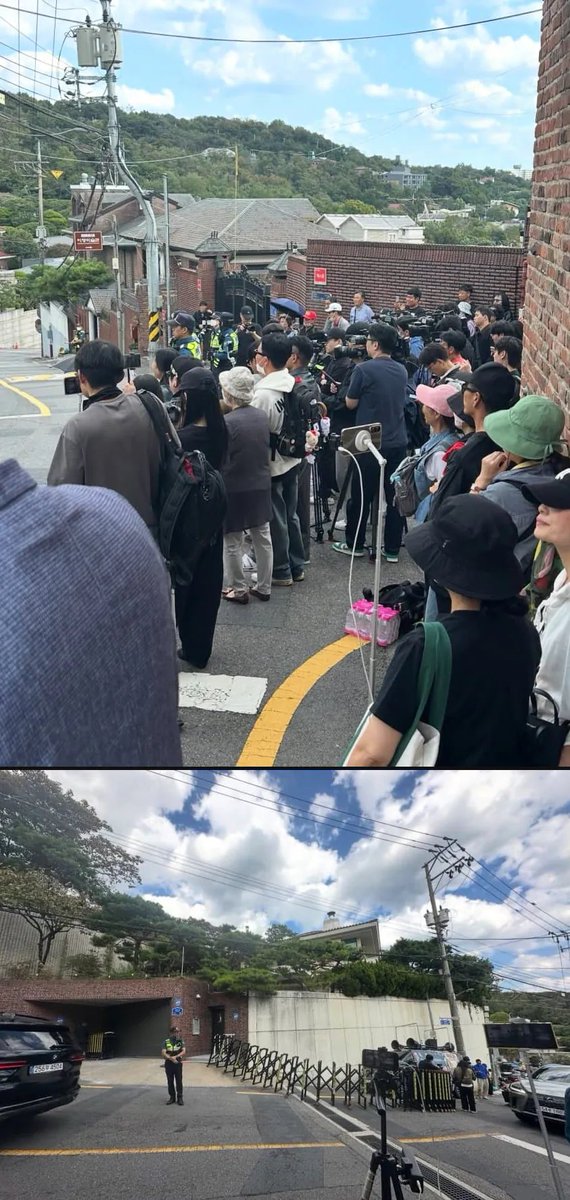 64bitcoinkr's tweet photo. 배우 유해진 집앞 시위 상황 https://t.co/RDi2nstX1K