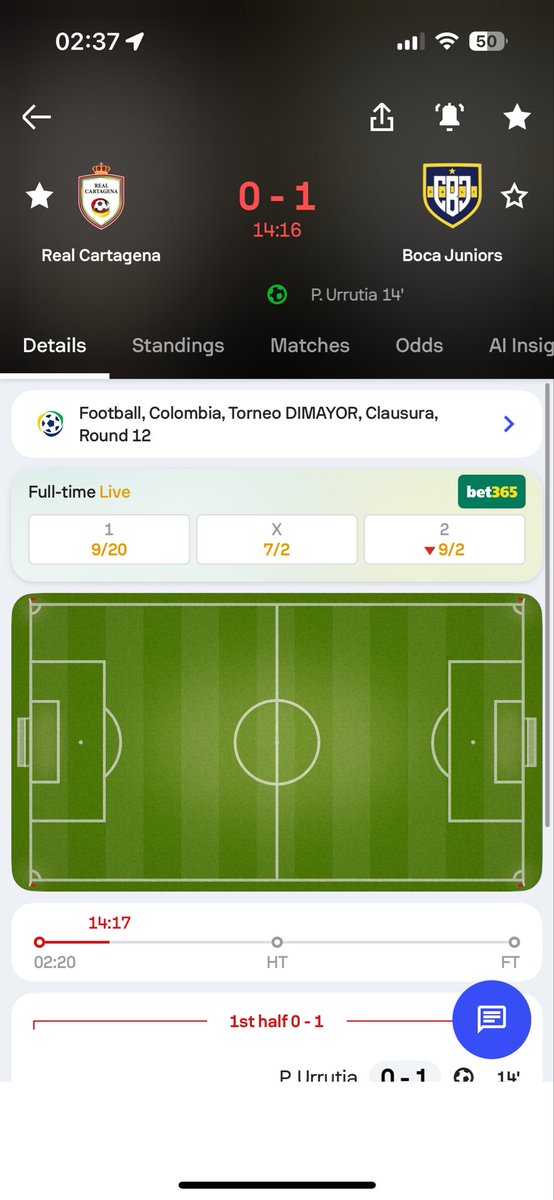 Tom57314966's tweet photo. @Flutterpunt Yo bet365 is messed up Boca are winning in that Colombian game but you can still bet on them to score first goal https://t.co/vIsx6HpqPD