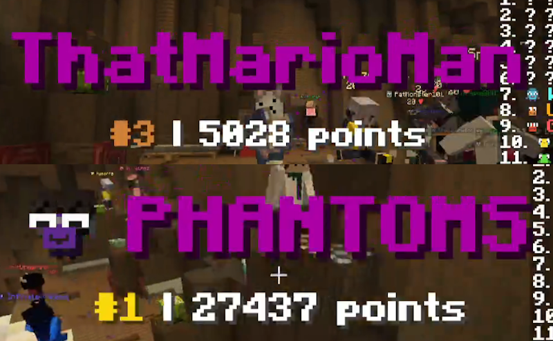 ThatMarioMan's tweet photo. won a minecraft event with 3 of the best teammates i could've asked for. genuinely one of the best minecraft experiences i've ever had. 💖 https://t.co/2pLJL0BJK6