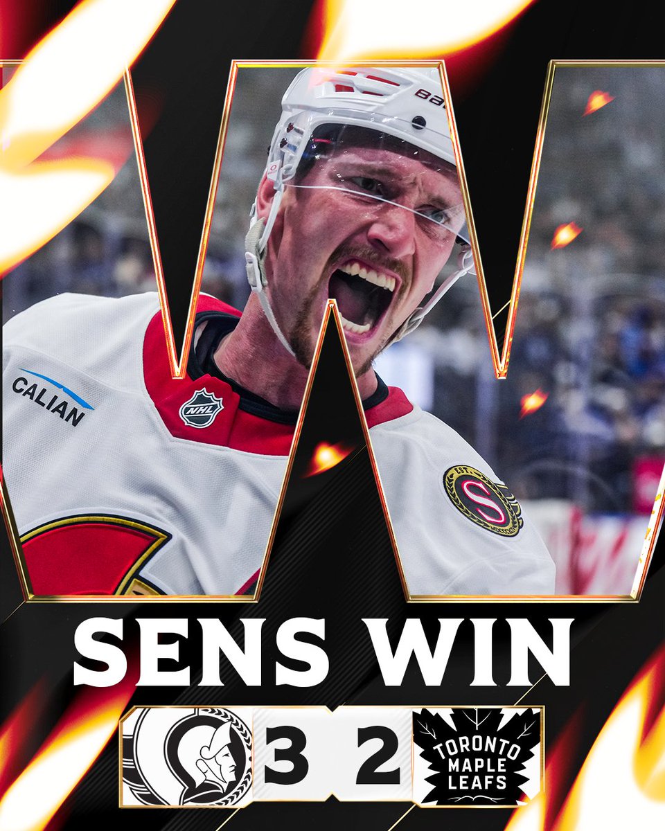 Senators's tweet photo. GAME ONE. GAME WON!

#GoSensGo https://t.co/HgEKkVOEWi