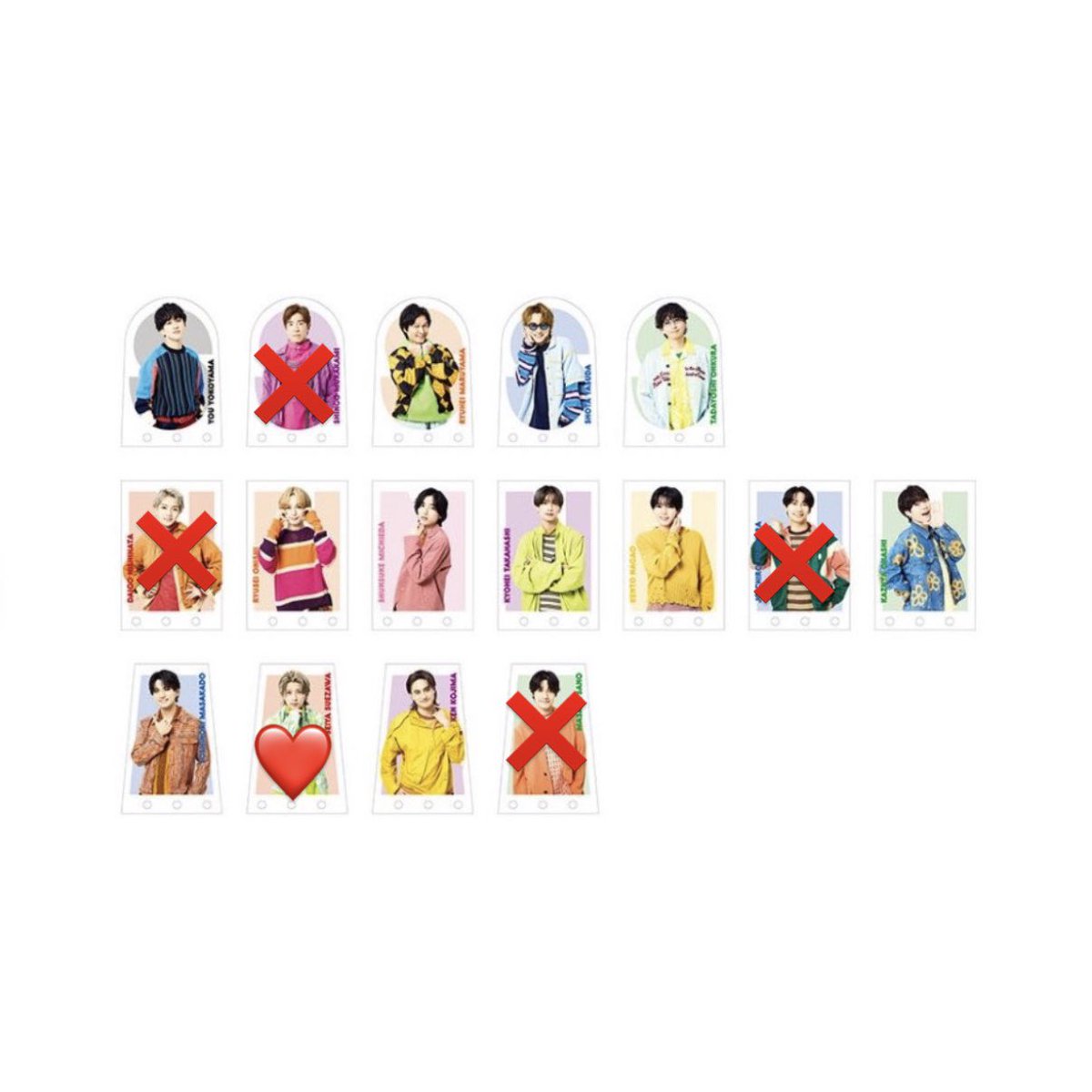 ss_gd1208's tweet photo. KAMIGATA図鑑 交換していただける方を探しています。

【求】末澤❤️
【譲】下記ご確認ください🙇‍♀️

10/31現地交換、郵送可能な方

ネット販売で購入出来なかったので10/31に現地で1セット購入予定です。

2種1セットの交換です。
 #カミガタグッズ交換 https://t.co/px1FTifSR5