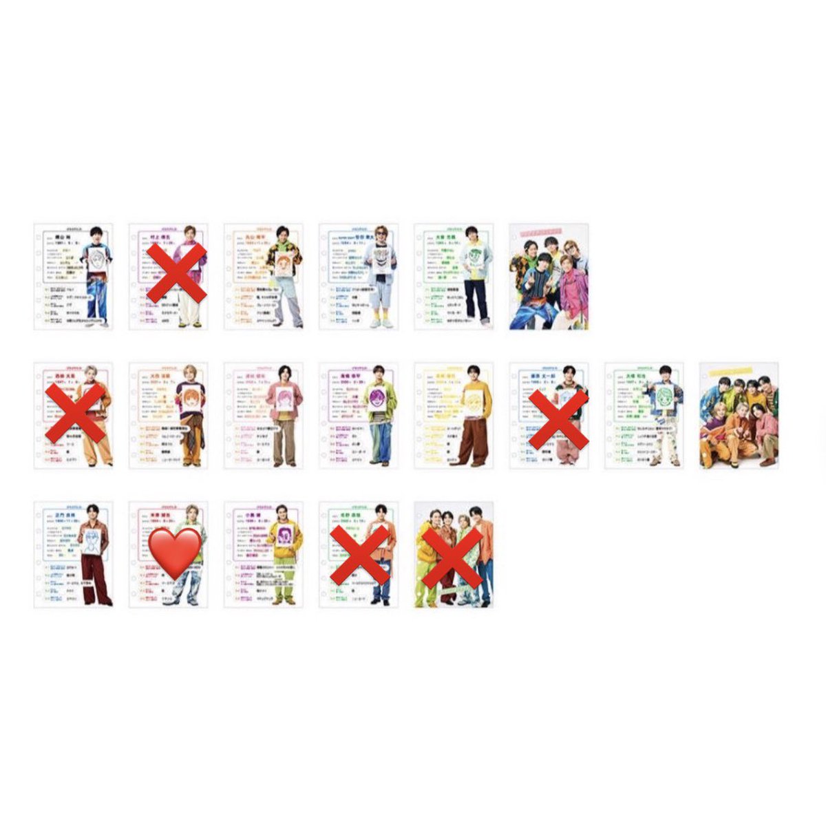 ss_gd1208's tweet photo. KAMIGATA図鑑 交換していただける方を探しています。

【求】末澤❤️
【譲】下記ご確認ください🙇‍♀️

10/31現地交換、郵送可能な方

ネット販売で購入出来なかったので10/31に現地で1セット購入予定です。

2種1セットの交換です。
 #カミガタグッズ交換 https://t.co/px1FTifSR5