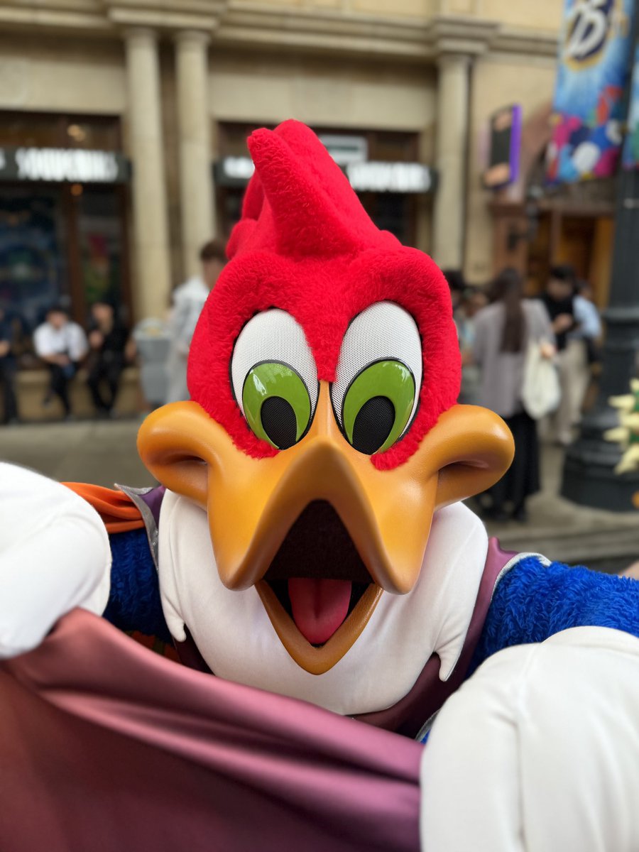 cheese1731's tweet photo. いなーいいないいない
バーーー！！！
おどかし上手なウッディーくん❤️
#USJ #USJファン 
#ウッディーウッドペッカー https://t.co/UGtHs1Etpu