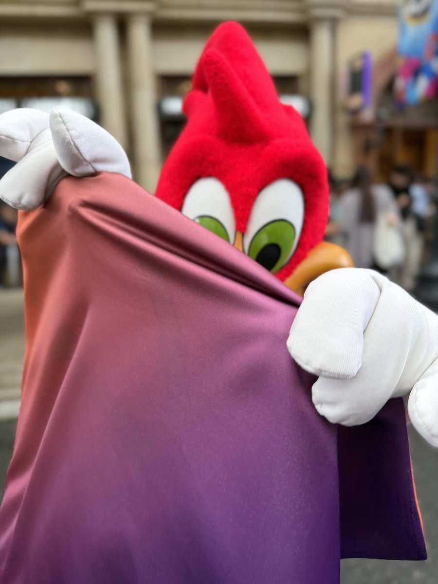 cheese1731's tweet photo. いなーいいないいない
バーーー！！！
おどかし上手なウッディーくん❤️
#USJ #USJファン 
#ウッディーウッドペッカー https://t.co/UGtHs1Etpu