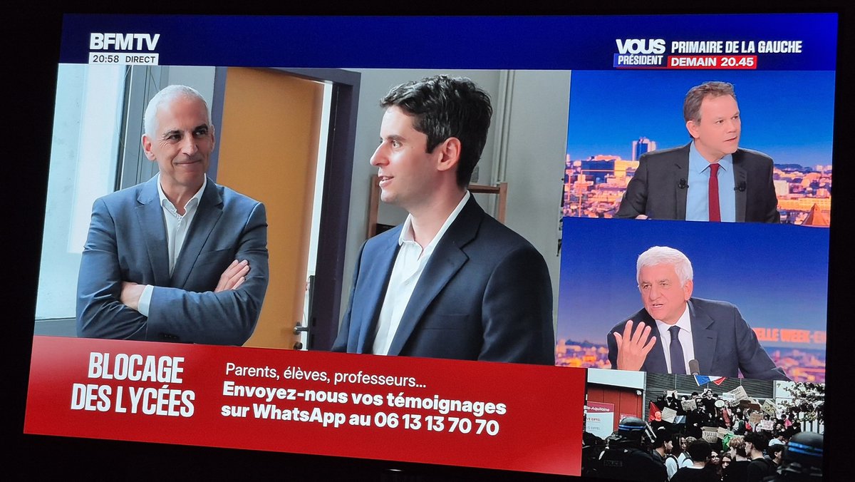 JEANL60000's tweet photo. @EmmanuelMacron @GabrielAttal
@partisocialiste @GWGoldnadel
@PascalPraud @francoiskalfon
#gouvernement #renaissance
#AssembleeNationale #droite #medias #Macron #cnews #lci #BFMTV #HDPro @FranceTV
@MLP_officiel @RNational_off
@J_Bardella @lesrepublicains @LFI Les magouilles electorales, le journaliste Fauvel de BFMTV dit: il faut alliance electorale allant de Gluksmann, Attal, et les LR... donc c’est BFMTV qui conduit la campagne et les politicards suivent... magouilles, une honte