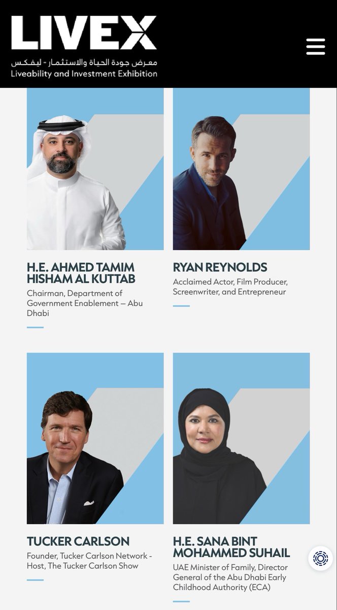 LauraLoomer's tweet photo. EXCLUSIVE:

I can exclusively confirm Tucker Qatarlson @TuckerCarlson spoke at the Livability and Investment Exhibition (LIVEX) in Abu Dhabi, UAE on September 29th, 2026. He spoke alongside official members of the Emirati government in UAE to promote investment in the Muslim country. 

While UAE pretends to be pro-Israel, their government officials are promoting Tucker Qatarlson, a Holocaust denier who refuses to say whether or not Israel has a right to exist. 

In addition to hiring an Islamic terrorist pilot who tried to crash a plane full of Israelis this week while Tucker was in their country, the Emiratis invited the most anti-Jewish podcaster in the world to speak at their conference focused on getting people to invest in the UAE. 

Personally, I believe the Emirati government is just as radical as Qatar, Iran, and Saudi Arabia. 

At the end of the day, a Muslim is a Muslim and you can’t trust these people to keep their word. 

If UAE was committed to peace and normalization, their government officials wouldn’t be on stage with the most anti-Israel and anti-American podcaster in the world.

UAE violated the Abraham Accords this week and these lying Muslims should be punished severely for the violation. I hope we see @POTUS and @netanyahu raise this issue with the Emiratis as well. The UAE clearly cannot be trusted to keep their word.  

More Taqiyya! More hatred of Jews! More Muslim lies! 

When is Tucker Carlson @TuckerCarlson going to be forced to register with FARA? @AGToddBlanche 

RECEIPTS 👇🏻