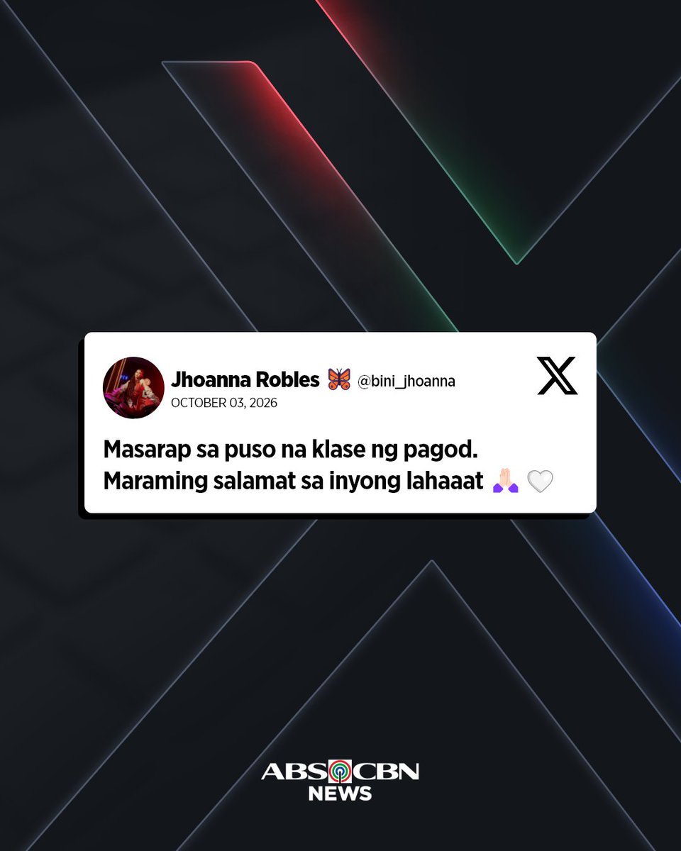 ABSCBNNews's tweet photo. BINI Jhoanna (@bini_jhoanna)  took to social media to thank fans who supported her charitable initiative, “The Cinder Project.”

Proceeds from the wardrobe sale will go to charity and support local farmers.

Related: https://t.co/sqFbQCfDT5 https://t.co/qGBmuhSHde